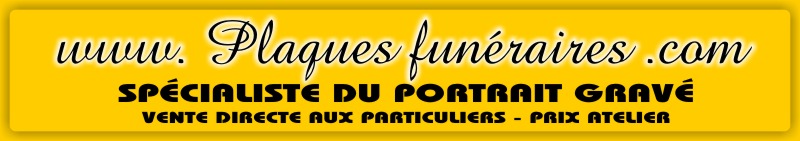 Plaques fun&eacute;raires avec portraits grav&eacute;s, plaque funeraire, articles funeraires