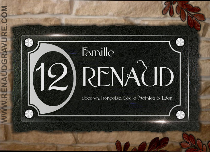 Plaque signaletique