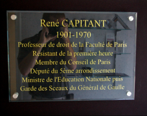 plaque de comm�moration