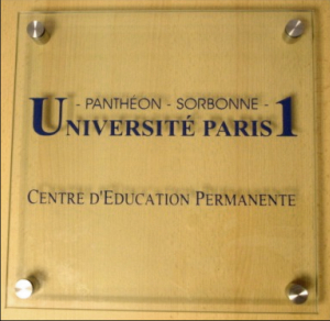 plaques professionnelles en verre