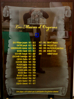 plaque comm�morative