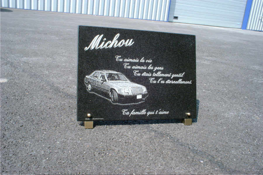 Plaque fun�raire